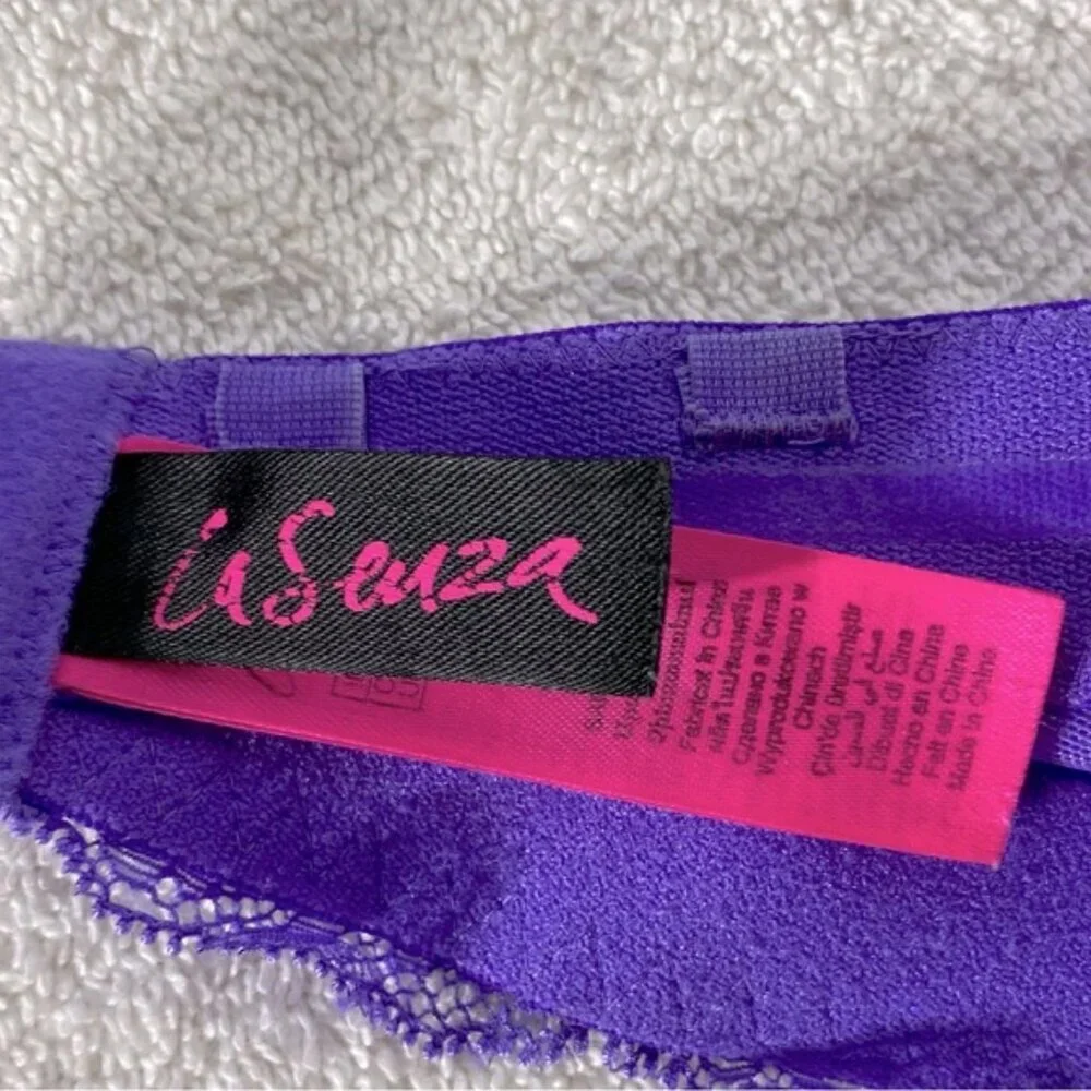 5/$25 La Senza Purple Lace Strapless Bra 34DD - Picture 7 of 12